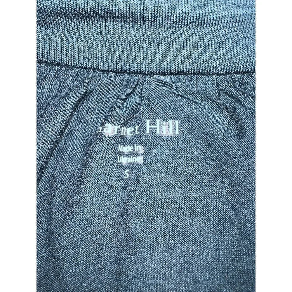 NWT GARNET HI V-neck 3/4 Sleeve Smock Waist Teal Tencell Blend Dress Sz S Boho - Picture 11 of 14